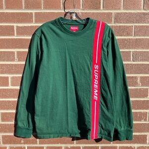 Supreme FW18 Vertical Logo Stripe Longsleeve